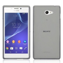 Sony Xperia M2 Kilif Soft Silikon Seffaf-Siyah Arka Kapak 202977686