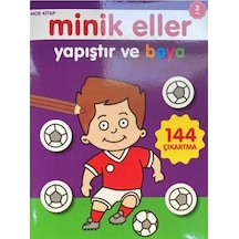 Minik Eller Yapıştır Ve Boya - Mor Kitap