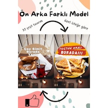 Yiyecek Dükkanı İçin Çift Taraflı Özel Seçmeli Duvar, Kapı, Askılı Pano Karşılama Tabelası, Süs