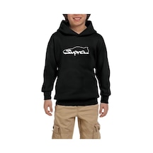 Zepplin Giyim Toyota Supra Siyah Çocuk Kapşonlu Sweatshirt