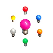 Led Gece Lambası, E27 Duy, 1w, Renkli, Gün Işığı
