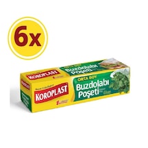 Koroplast Orta Boy Buzdolabı Poşeti 6 x 20'li 24 x 38 CM