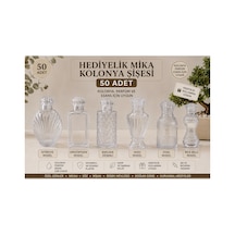 Mika Sert Plastik Hediyelik Kolonya Şişesi Nişan , Söz, Düğün , Yenidoğan Mevlüt Hediyeliği Boş Süssüz Kapak Ve Tıpa Dahildir 50 Adet - 914448466