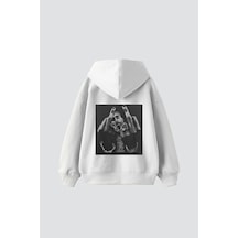 Startmore 2pac All Eyez On Me Baskılı Oversize Unisex Premium Beyaz Beyaz