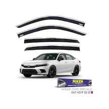Replax Honda Civic 2021 Sonrası Sedan Kromlu Cam Rüzgarlığı 4lü