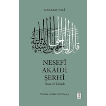 Nesefî Akâidi Şerhi - Qhdh-899558