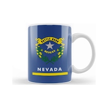 Nevada State Flag Kupa Bardak Porselen Karışık