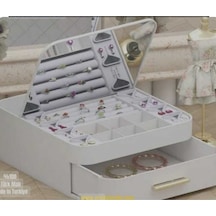 Krem Aynalı Takı Organ Krem