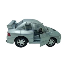 10 Cm. Çek Bırak Gri Mıtsubıshı Diecast Araba