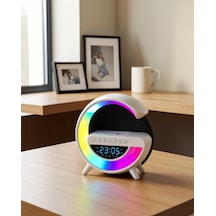 Bluetooth Hoparlör 15w Kablosuz Şarjlı Led Gece Lambası Uczgoogledijital2-1 Belirtilmemiş
