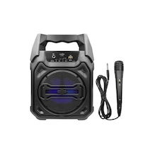 Karaoke Mikrofonlu Fm Radyolu Bluetooth Hoparlör Yüksek Ses Kaliteli - Lisinya