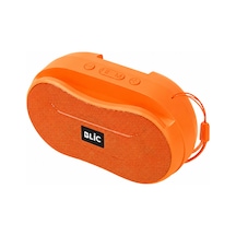 Blic Bls-96 6w Bluetooth Hoparlör Telefon Standlı, 1200mah, Usb Tf Kart Destekli Askılı Taşınabilir Speaker Turuncu-14832