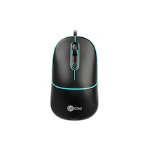 Lecoo MS110 USB Kablolu RGB 2400DPI 4 Tuşlu Sessiz Click Optik Mouse