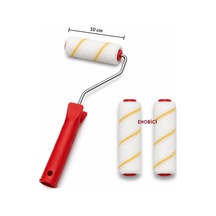Parmak Rulo Fırça 10cm +2 Yedekli Saten Rulo Fırça