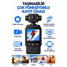 1080p Hd Video Aksiyon Kamerası Wifi İle Telefon Bağlantısı Hareket Sırasında Titreşim Önleme 2.0 İnç Ekran Dolgu Işığı