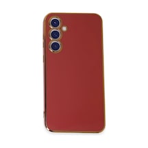 Samsung Galaxy S23 Fe Uyumlu Kılıf Volet Silikon - Kırmızı