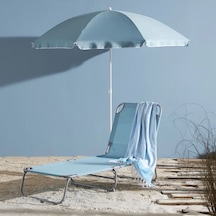 Altinkayaticaret Metal Polyester Katlanır Yer Kaplamaz Deniz Bahçe Şezlong (505560748)