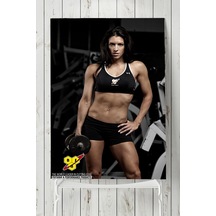 Fitness Girl Vücut Geliştirme Body Building Fitness Posteri