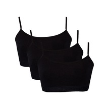 Alıştırma Sütyeni İp Askı Yarım Atlet 3'lü Paket 001