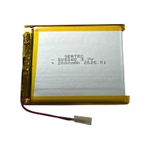 505060 3.7v 2000 Mah Li-polymer Pil Devreli/1.5a