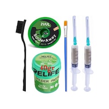 Relıfe Rl-402/ Krem Lehim Paste 183 C 40g Flux Lehim Toplama Ve 2uul 2015 Emme Teli 2,0mm Lehimleme Seti22