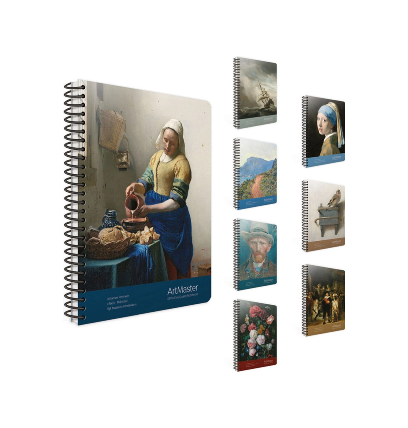 Art Master Spiralli Karton Kapak Defter 19x26 Çizgili No Color