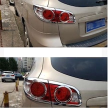 Hyundai Santa Uyumlu Fe 2006 2012 Arka Stop Kaplama Abs Plastik Krom