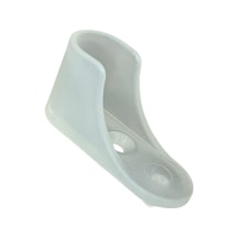 Cateksss 15x30 Oval Askı Flanşı, Boru Askı Flanşı, Çift Pimli, Plastik - Şeffaf - 58 Li Paket