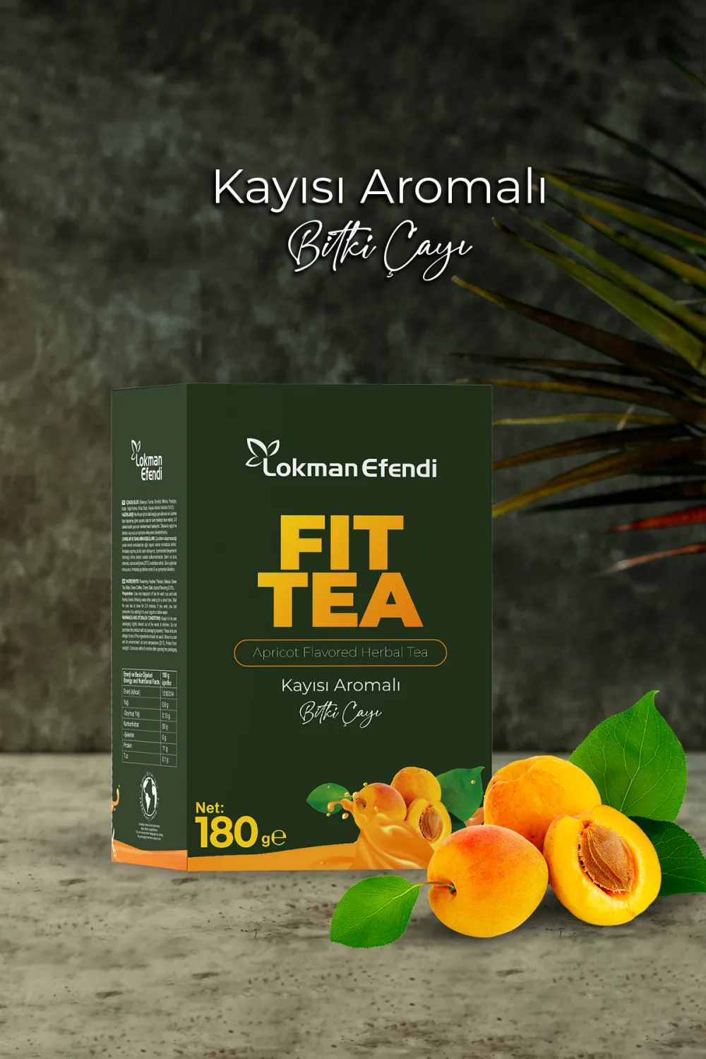 Lokman Efendi Kayısılı Form Çayı Fit Tea Bitkisel Karışım Detoks Çayı 180 Gr