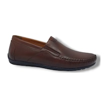Zerhan Modesa 252 Erkek Taba Hakiki Deri Loafer Ayakkabı Taba