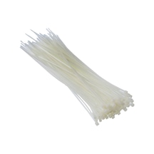 Tek-iş Plastik Kablo Bağı Cırt Kelepçe 200 Mm X 5 Mm Beyaz 20 Adet