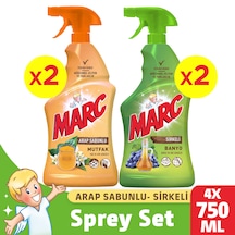 Marc Sirkeli Banyo Spreyi 2 x 750 ML + Arap Sabunlu Mutfak Spreyi 2 x 750 ML