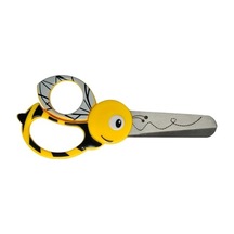 Çocuk Hayvan Makası Arı Motifli, 4 Yaşından İtibaren, Uzunluk: 13 Cm, Sağ Ve Sol Elini Kullananlar İçin, Paslanmaz Çelik Bıçak/plastik Saplar, Sarı, 1003747 Sağ Ve Sol Elini Kullananlar İçin, Paslanmaz Çelik Bıçak/plastik Saplar, Sarı, 1003747