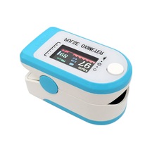 Vkemall Pulse Oksimetre Parmak Ucu Klipsi P-ulse O-ximetre Tft Renkli Ekran Mini Spo2 Monitörü Oksijen D Mavi