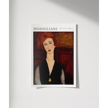 Çerçevesiz Poster Modigliani Bir Kadının Portresi