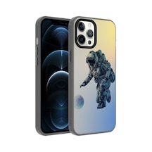 Apple iPhone 12 Pro Max Uyumlu Desenli Klfs Dragon Sert Kılıf-astronot Astronot