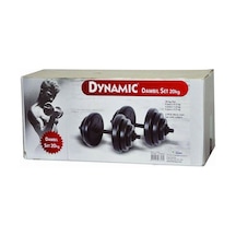 Dynamic 20 KG Vinyl Ağırlık Set Siyah