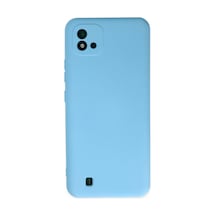 Realme C11 2021 Kılıf Nano İçi Kadife Silikon - Mavi -