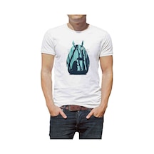 My Neighbor Komşum Totoro Baskılı Beyaz Erkek Tshirt (531007005)