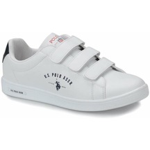 U.s Polo Assn. Sınger Beyaz Cırtlı Çocuk Sneaker Spor Ayakkabı 001