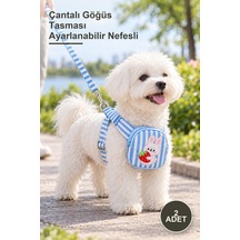2 Adet Çantalı Göğüs Tasması Ayarlanabilir Nefesli