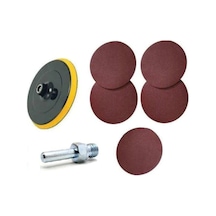 7 Parça 115 Mm Cırt Zımpara Spiral Avuç Taşlama Matkap Cırt Taban (412711608)