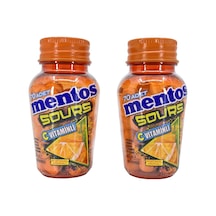 Mentos Sours Şekersiz Tatlandırıcılı C Vitaminli Portakal Aromalı Tablet Şekerleme 49gr X 2 Adet