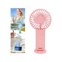 Mini Fan,telefon Tutucu,portatif El Vantilatörü Pembe Pembe