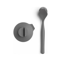 Brabantia Dark Grey Bulaşık Fırçası Ve Tutacağı Gri