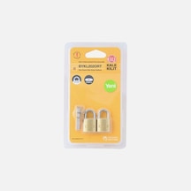 Kale Kilit 2 X Ortak Anahtarlı Pirinç Asma Kilit 20 Mm