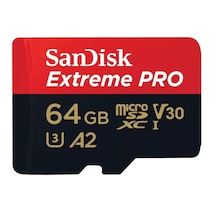 Sandisk Extreme Pro SDSQXCU-064G-GN6MA 64 GB microSDXC UHS-I A2 V30 Adaptörlü Hafıza Kartı