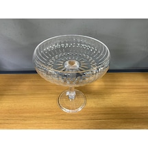 Aless Glass El Yapımı Cam Çanak Ayaklı Sunumluk