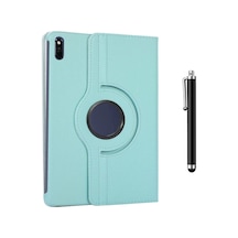 Matepad 11 2021 10.95 Inç Uyumlu 360 Dönerli Tablet Kılıfı + Kalem Mavi