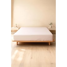 Soley Jersey %100 Pamuk Tek Kişilik Premium Lastikli Çarşaf Bej